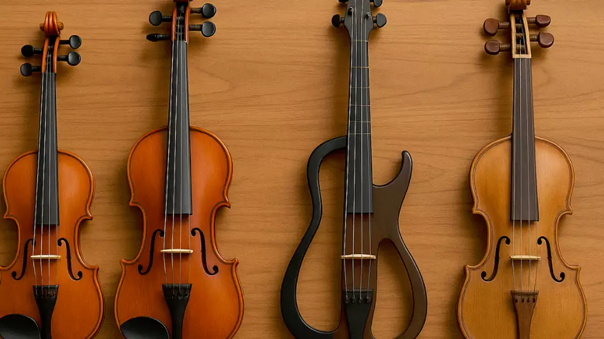 تفاوت صدای انواع ویولن